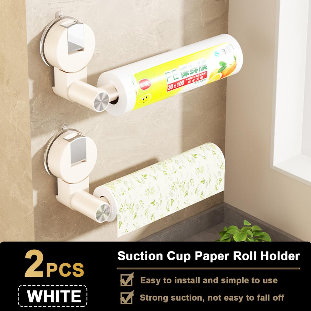 Suction Cup Tissue Hanger Kitchen Paper Towel Holder Toilet Roll Paper Dispenser Cabinet Storage Napkin Rack Bathroom Accessory