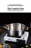 304 Stainless Steel Double Ear Soup Pot with Induction & Gas Compatibility, Hammered Texture, Hot Pot Separator for Commercial Use