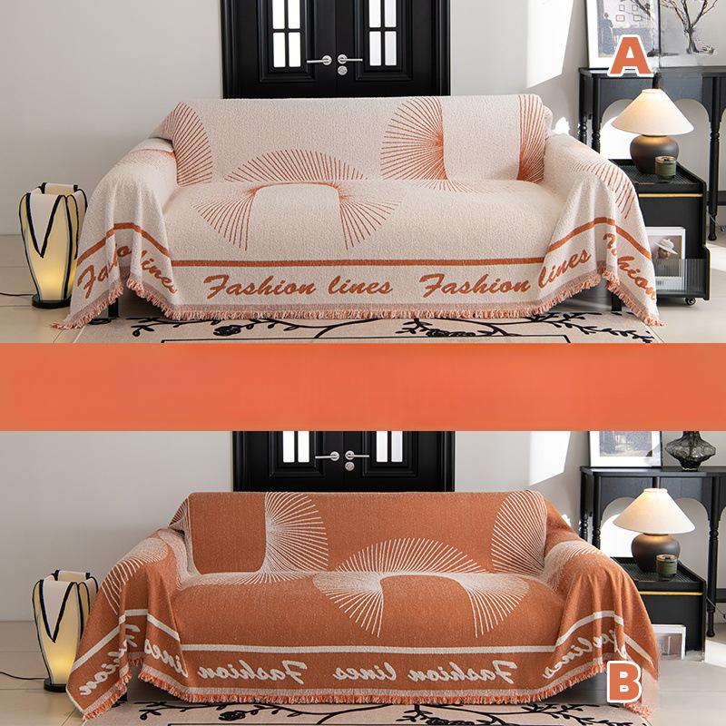 

Кремовый чехол для дивана на все времена года, коврик против кошачьих лап, антипригарное одеяло для дивана с шерстью, полное покрытие, высококачественное двухстороннее полотенце для дивана из AB 180*130cm