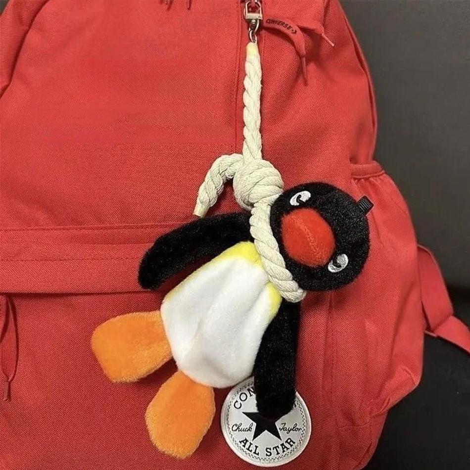 Cute Penguin Plush Keychain Cute Penguin Doll Pendant Creative Animal Doll Backpack Keychain Exquisite Backpack Decoration Gift