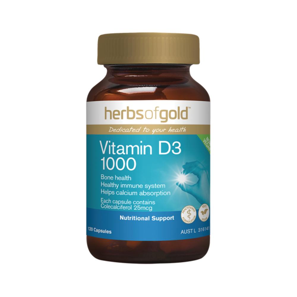 

Herbs of Gold Vitamin D3 1000 120c
