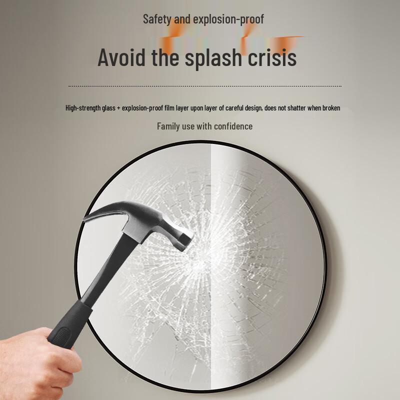 Chang Baosen 30cm Round Wall Mirror