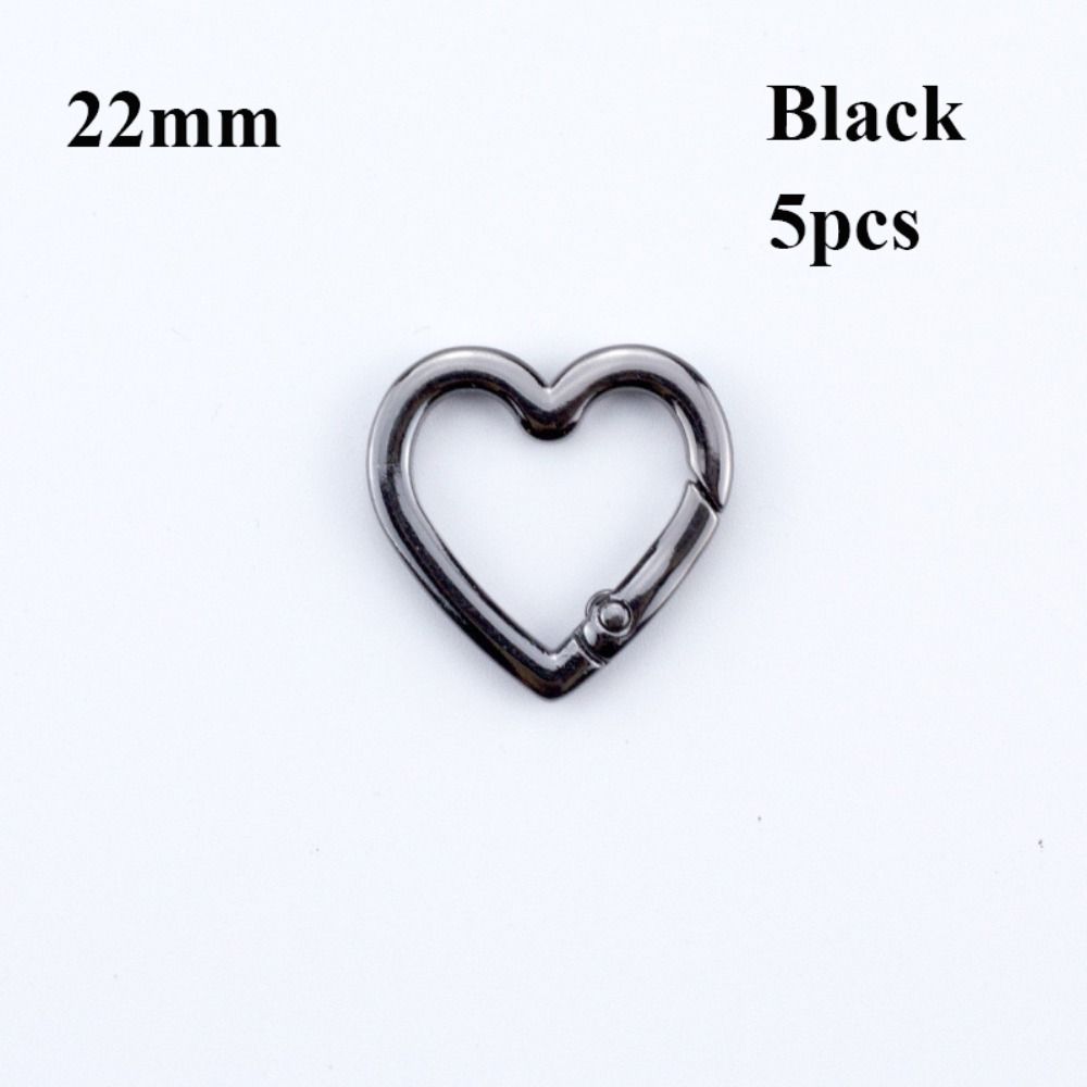 5pcs 22mm/25mm Carabiner Heart Bag Belt Buckle High Quality Push Trigger Purses Handbags Buckles