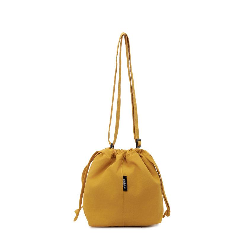 Large Capacity Drawstring Shoulder Bag Women's Lightweight Tote Bag Commuter Crossbody Bag