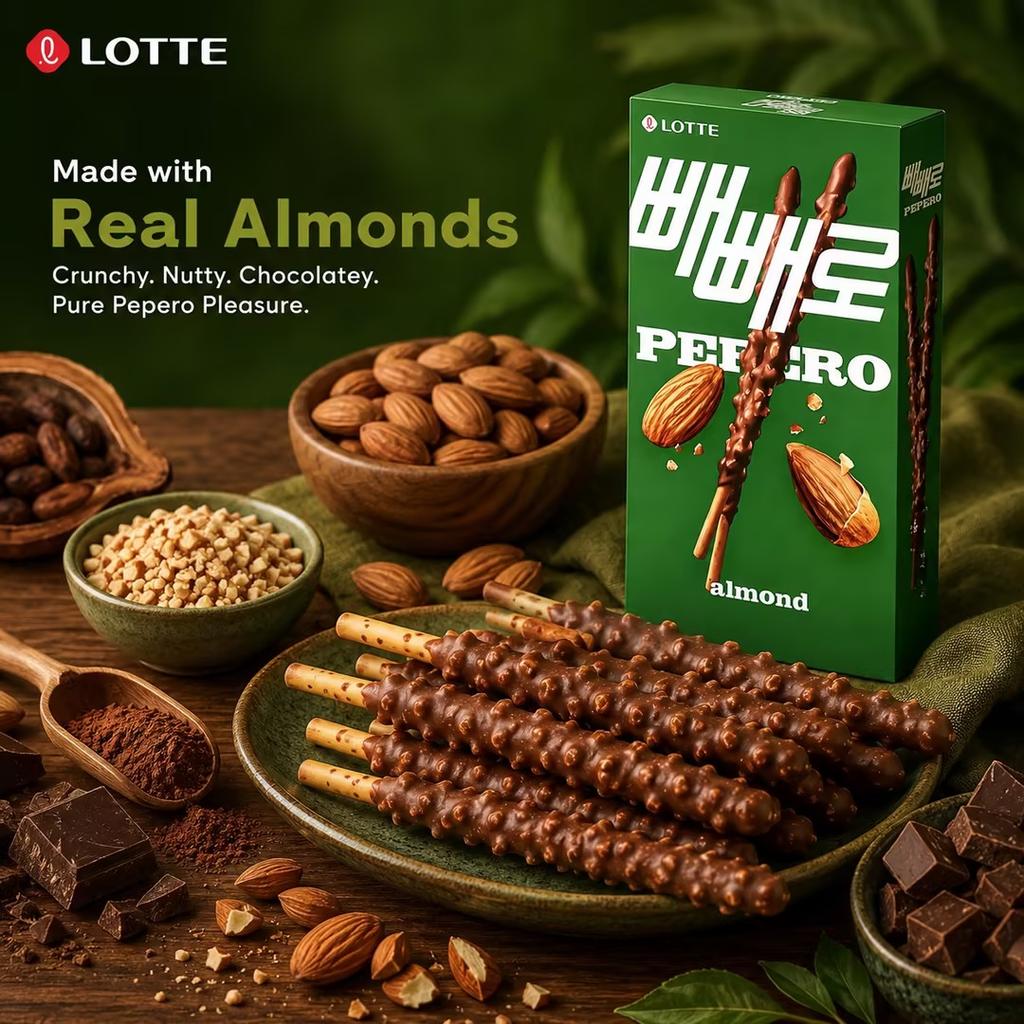 Lotte Pepero Mandel Schoko Keksstäbchen 32g