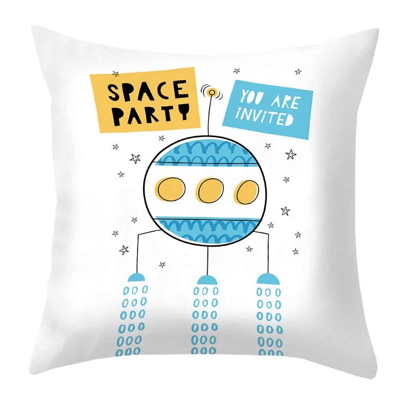 

Наволочка с изображением пришельцев из космоса и НЛО для украшения общежития, офиса, гостиной, дивана, дома, наволочка 40x40cm