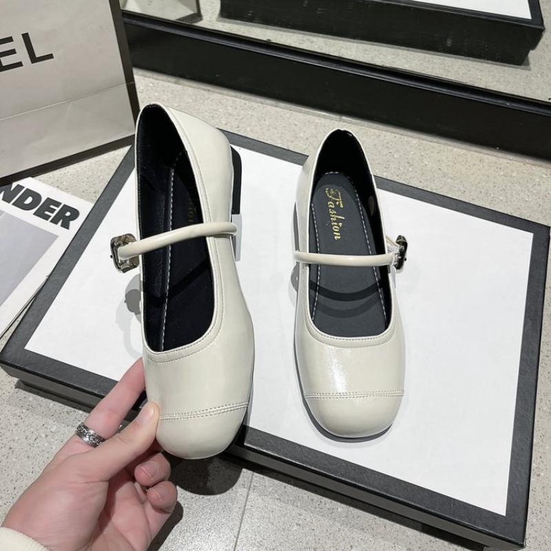 

Новые женские туфли Мэри Джейн из высококачественной кожи на низком каблуке, с квадратным носком и неглубокой пряжкой на ремешке, женские туфли Zapatos Mujer 35 бежевый