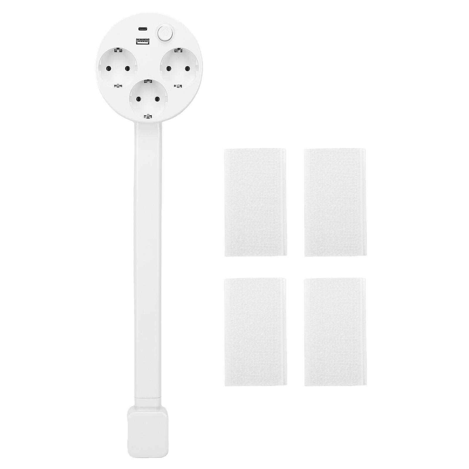 Koogeelife Outlet Extender Stick Usb A Type C 3 Ac Outlets 5 In 1 Design Adjustable Detachable Wall Plug Socket Extender Eu Plug
