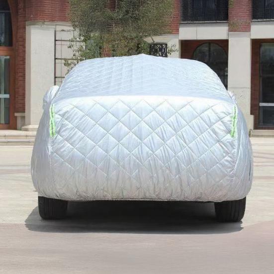 All-Weather Car Cover with Reflective Strips Thickened Cotton Full Coverage Car Cover for SUV Sedan Hatchback Sun And Snow Protection Car Cover Top