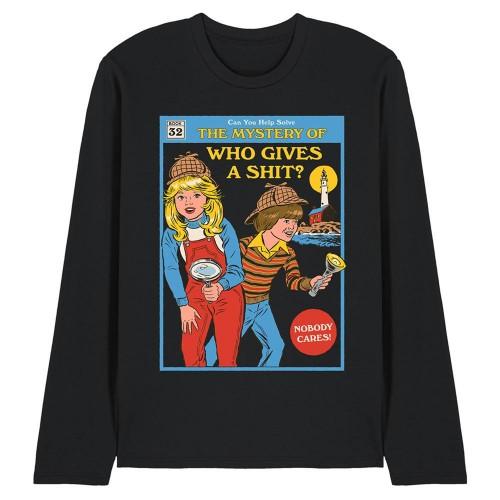 Steven Rhodes Unisex Adult Who Gives A Shit Long-Sleeved T-Shirt