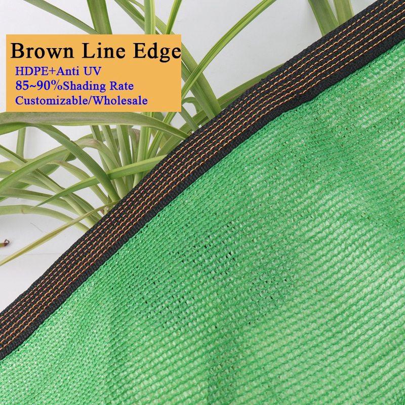12Pin Green Sunshade Sai Anti-UV Balcony Privacy Screen Fence Net Garden Plant Shade Cover Net Outdoor Patio Car Sun Awning