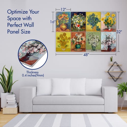 PINWELIFE? Wall Art Acoustic Panel, Soundproofing Absorbing Panel for Home/Office, Decorative Absorption, Noise and Echo Cancellation