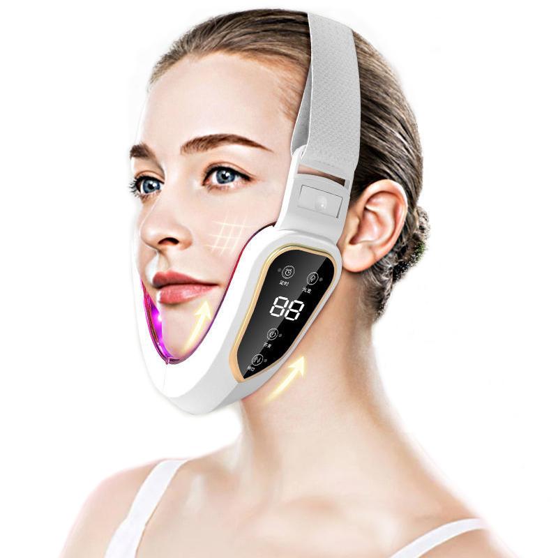 Facial Lifting Device LED Photon Therapy Facial Slimming Vibration Massager Double Chin V-shaped Cheek Lift Face