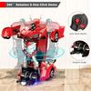 Electric RC Car 2 In 1 Transformation Robots Sports Vehicle Model Robots Boys Toys Remote Cool RC Deformation Cars Kid Toy Gift