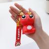 Simulation Dragon Burst Eye Dragon Keychain Cartoon Animal Novelty Doll Pop-eyed Dragon Pendant Funny Creative