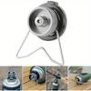 1PC/2PCS Portable Gas Stove Adapter Aluminum Alloy Camping Converter Lightweight Conversion Head Compact for Outdoor Cooking