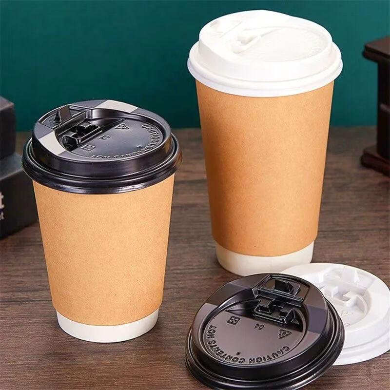 Hanton 400ml Double-Layer Disposable Coffee Cups