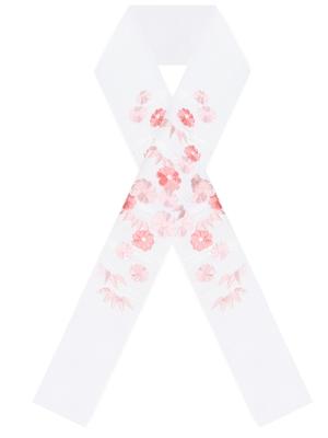 חצי פרחוני קטן רקום חצי פריט בודד [KYOETSU] צווארון, דוגמה, צווארון, לבן, (7)