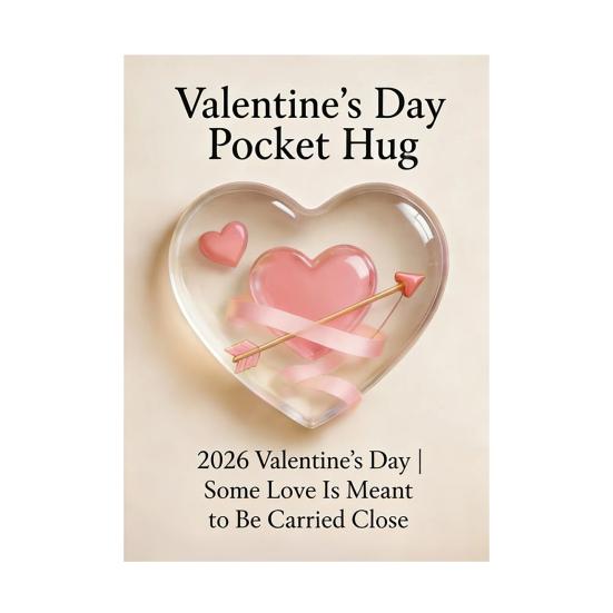 Valentinstag Taschenumarmung Mini Herzförmiger Taschenumarmungs-Token mit Grußkarte Erinnerungsgeschenke für Frauen Männer Ihn Sie