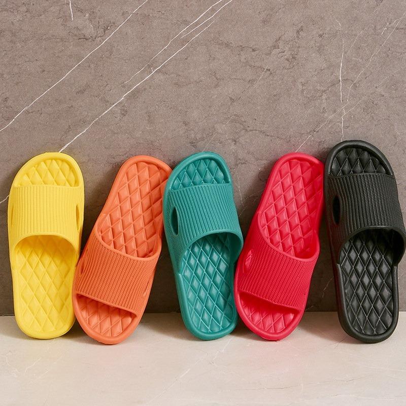 Non-Slip Slippers Men Women Indoor Home Eva Slides Bathroom Waterproof Shoes Deodorant Soft Bottom Outer Wear Sandals Flip Flops