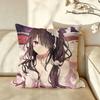 Anime KKurumiTTokisaki Cushion Cover Pillow Case Antidustmite Pillowcase Silky Short Plush Sofa Cushion Cover hot