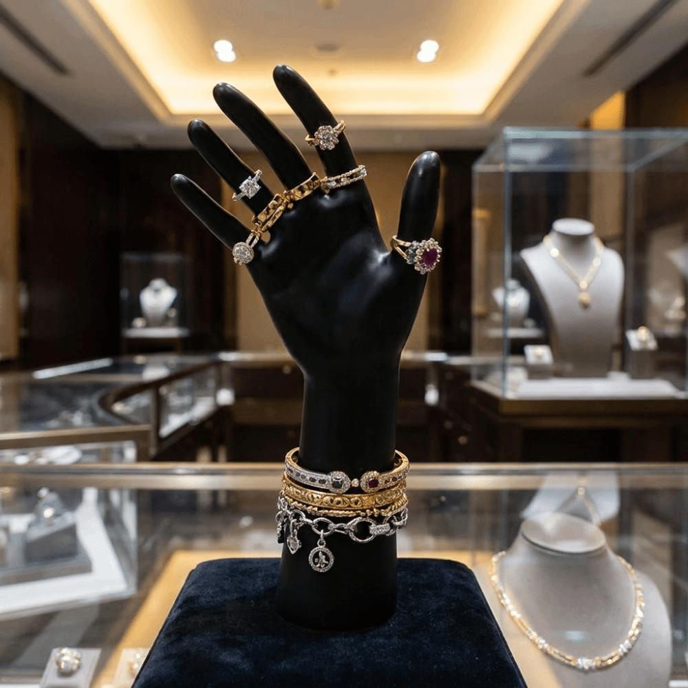 Multi-purpose Mannequin Hand Durable Jewelry Display Holder Fashion Accessory Display Stand Shop