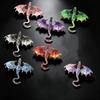 Fantasy Dragon Enamel Flying Dragon Brooch Colorful Rhinestone Animal Dragon Brooch  Jewelry Gift