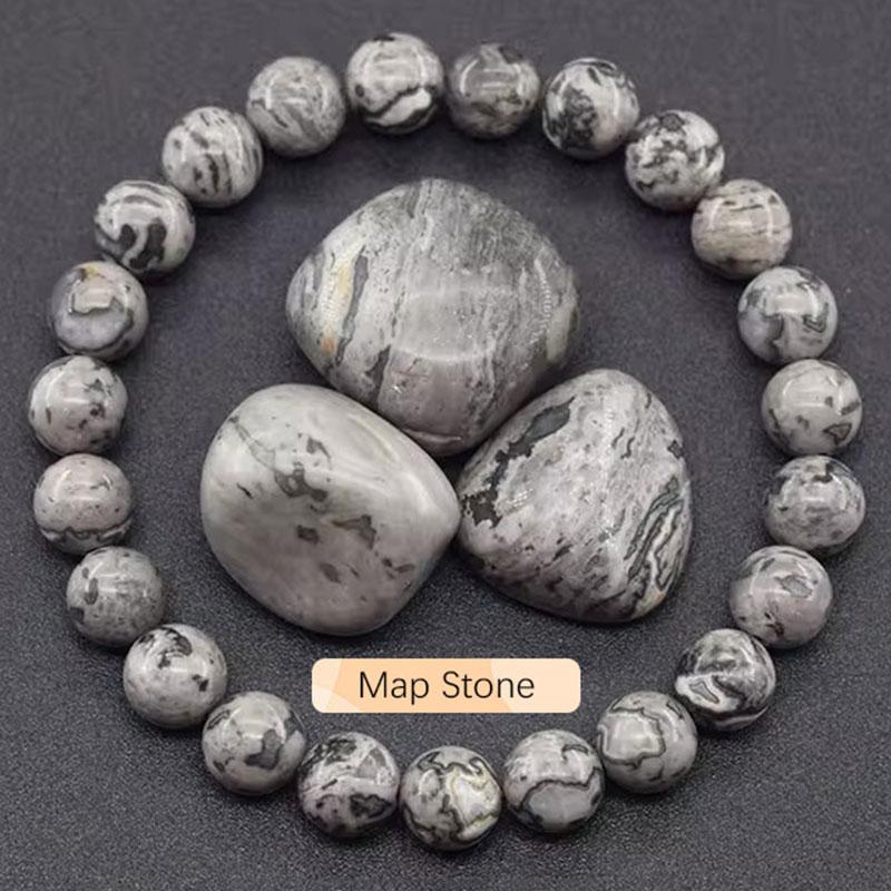 Originalt stensmycke för kvinnor män trendigt Blå Apatit pärlade Zirkon armband chefens dag scen medarbetaruppskattningsgåvor