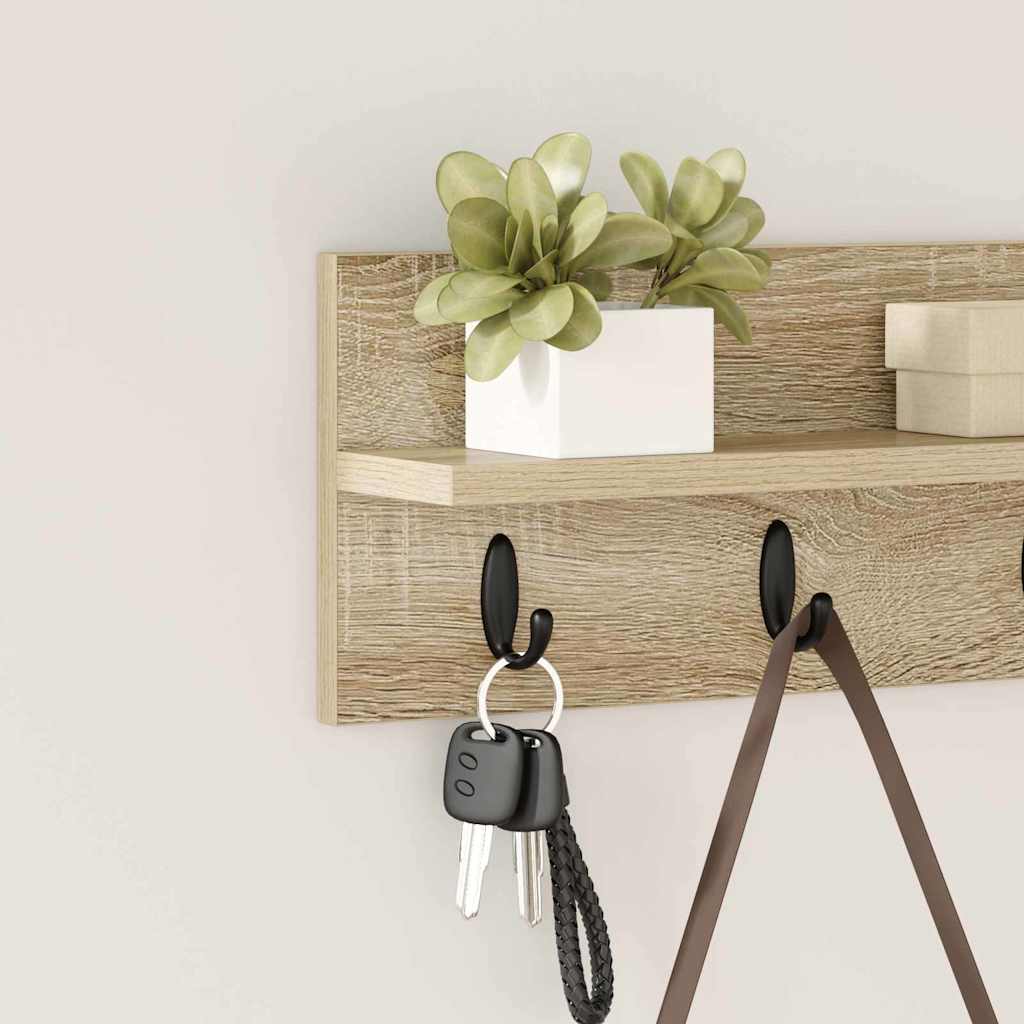 Wall Mounted Nightstand Wall Bracket Sonoma Oak