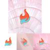 Unique Colorful Flame Brooch Enamel Coated Metal Pin Ideal Decorative Accessory For Clothing And Backpacks