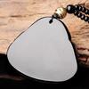 Obsidian Laughing Buddha Pendant Belly Maitreya Charm Classic Statue Jewelry