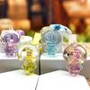 Cartoon Big Head Bear Quicksand Bottle Keychain Cute Lingna Bell Doll Pendant Couple Bag Drift Bottle Pendant