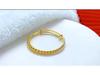 Women's Gold-Plated Vietnam Sand Bead Bracelet - Simple Fashion Push-Pull Bangle