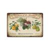 [ WellCraft ] Flower Pot Birds Plant Garden Metal Sign Wall Posters art Vintage Painting Personality Custom zoo Decor LT-1761