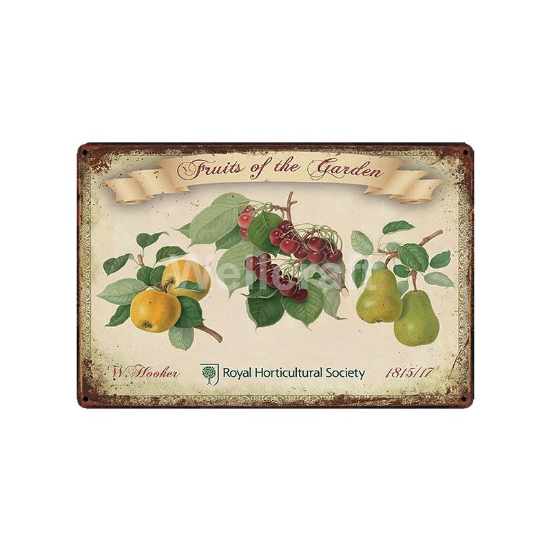 [ WellCraft ] Flower Pot Birds Plant Garden Metal Sign Wall Posters art Vintage Painting Personality Custom zoo Decor LT-1761