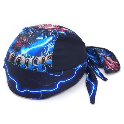 Island Puppy Bandana Bike Inner Cap for and Outdoor Touring Jogging, Bicycle, Cycling, (Skull Rider)
