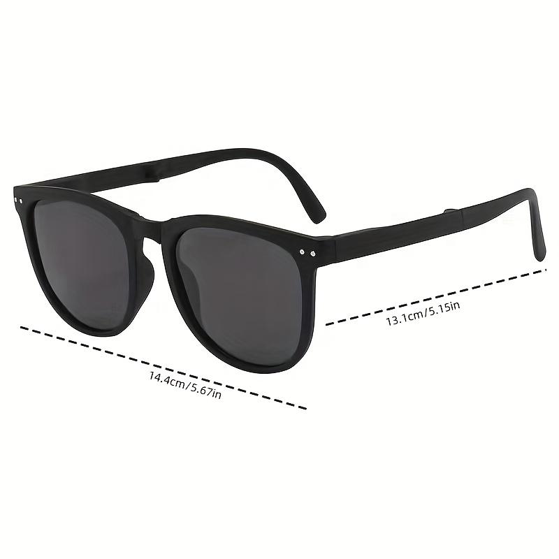 Foldable Fashion Glasses with AC Lens and Plastic Frame, Mirror Type Eyewear