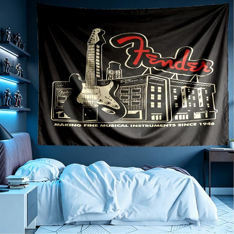 Fender Print Tapestry, Lightweight Wall Hanging, for Bedroom, Dorm, Living Room, Home Art Decor, Birthday Christmas Gift for Friends