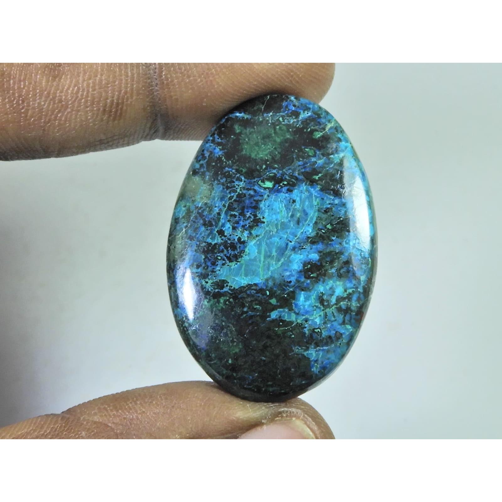 25X38X05 MM Natural Shattuckite Oval Cabochon Loose Designer Gemstone 63Cts. D-301