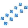 10 Stück 10-seitige Würfel mit weißen Zahlen Weise Lehrwürfel für Spiele Bildung Unterhaltung Blau