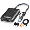 VHS To Digital Converter RCA To HDMI USB Video Capture Card Digital Adapter for Analog Devices Electronic Device for Preserving Old Memories On a