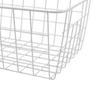 Freezer Basket Rust Proof Large Capacity Iron Storage Bin for Refrigerator Fruits Snacks Drinks