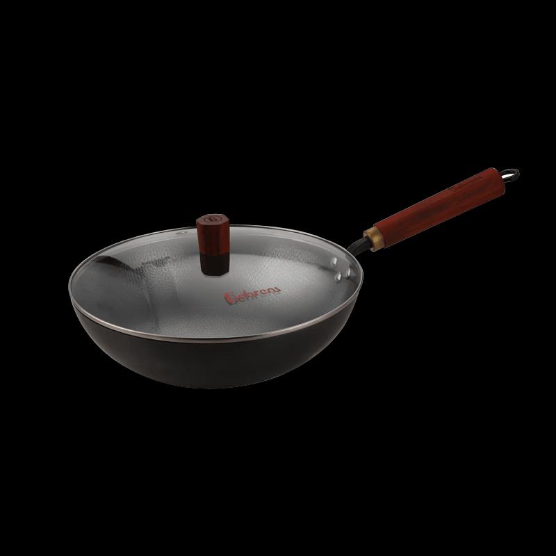 Behrens 32cm Rust-Resistant Wrought Iron Wok