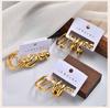 18K Gold Plated Stainless Steel Hoop Earrings, Hypoallergenic Ball Studs For Multiple Piercing Stack Women 3pcs in One Set