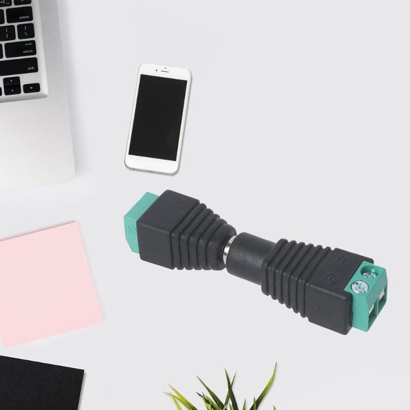 DC Power Jack Plug Adapter Connector 12V Male+Female 2.1x5.5mm DC Power Connector for CCTV Camera LED Strip Ligh