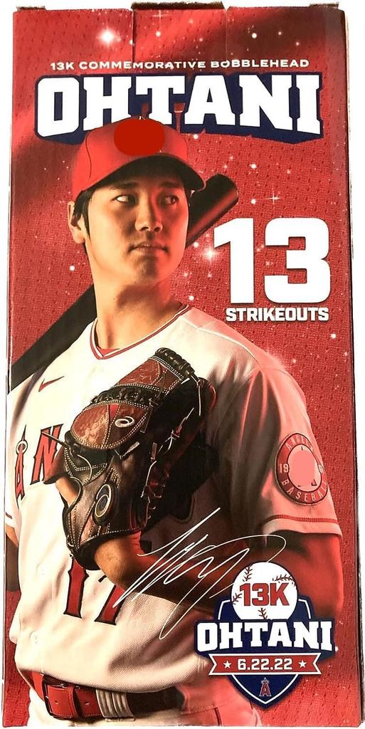 [Ticket included] Shohei Ohtani Los Angeles Angels Bobblehead Doll, 13 Strikeouts, April 8, 2023 vs. Blue Jays, August 28, 2024, Stadium Exclusive