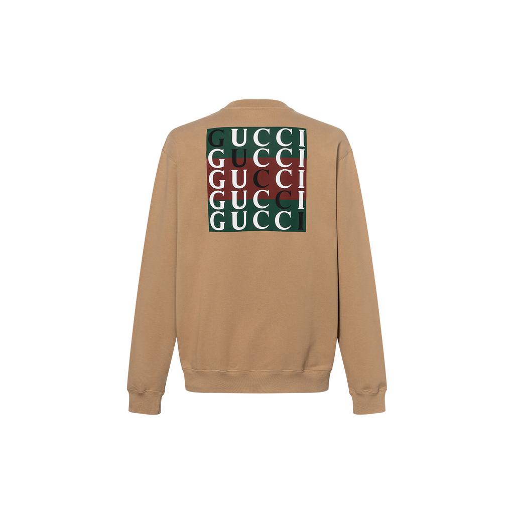 GUCCI Logo Printed Crewneck Sweatshirt 784413-XJGP7-2293