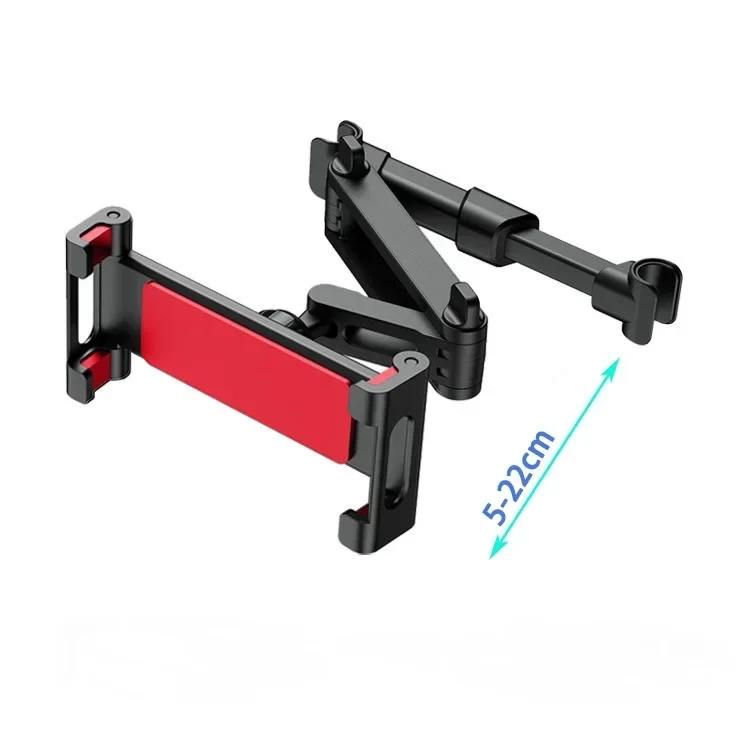 Car Tablet Holder Headrest iPad Mount Auto Telescopic Backseat Tablet Stand Cradle Clip Universal Seat Back Cell Phone Bracket