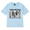 Neu in Tate Mcrae Welttournee 2025 Print T-Shirts Unisex Damen Vintage Oversized Kurzarm-T-Shirt Unisex Schwarz 100% Baumwolle Tops