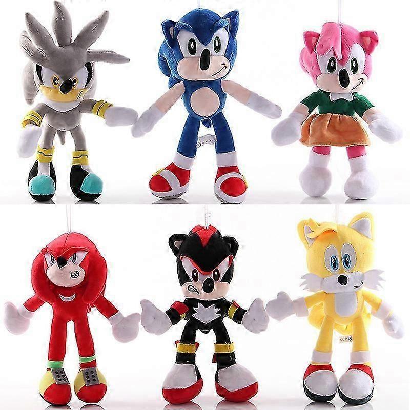 Silver Sonic Plush Animation Toy Soft Doll Plush Children's Gifts